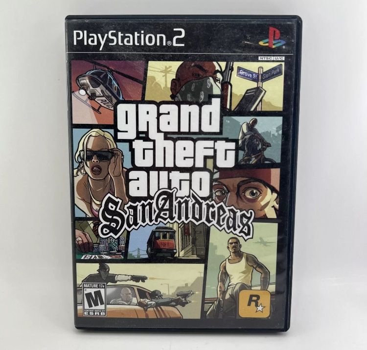 Grand Theft Auto: San Andreas (Sony PlayStation 2, 2004) PS2