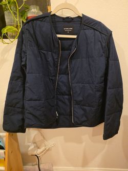 NWOT everlane collarless quilt jacket - xs