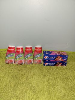 4 colgate 4.6oz/2 crest 4.2oz Kids Toothpaste