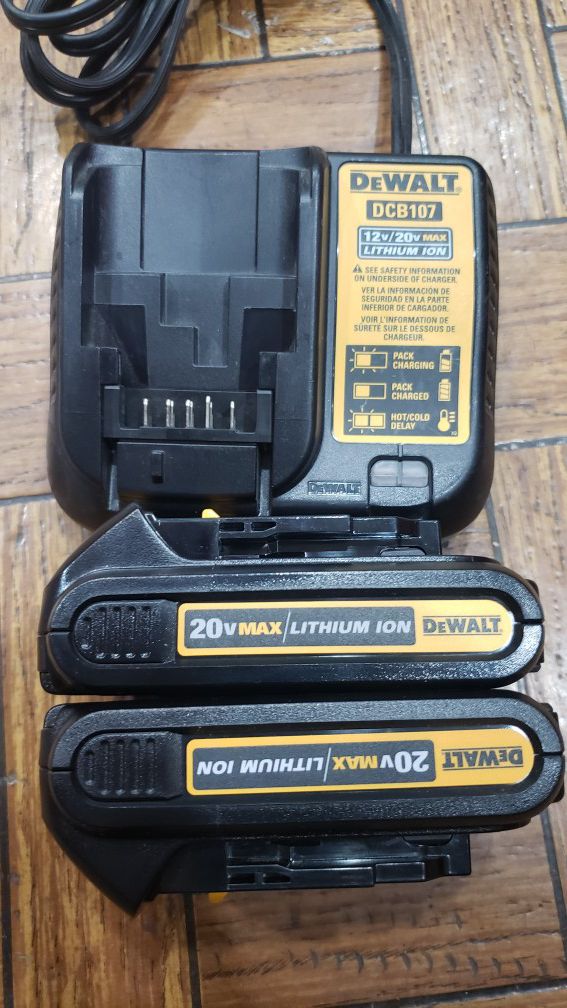New Dewalt 2 batteries and charger