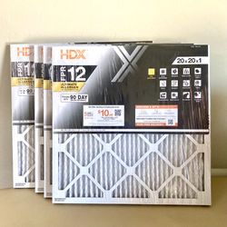 HDX FPR 12 Ultimate Allergen Air Filters 20x20x1 (Set of 4 Filters)