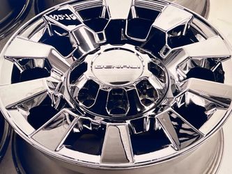20x9.5  GMC Denali wheel New in box 📦  Never used  Chrome PVD  8x180mm Fits 2011-2026 model  2 HD   —-$1095 wheel exchange —-  Limited time o