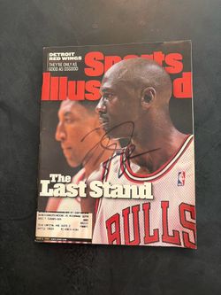 Michael. Jordan. Signed.   Magazine. 320. Cash