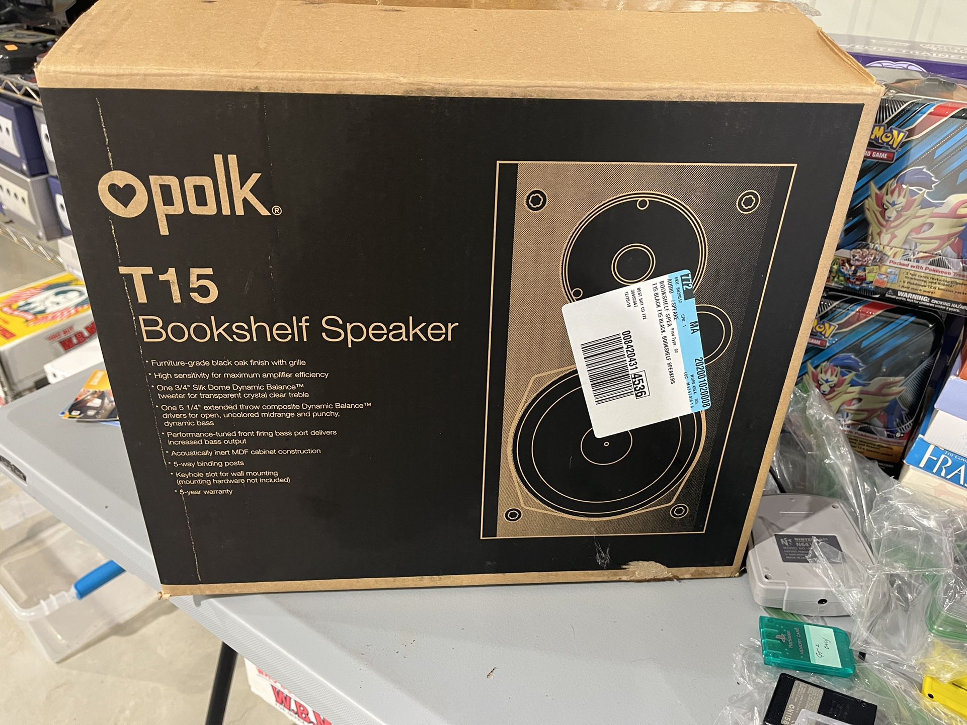 Polk T15 Bookshelf Speaker 