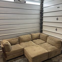 Modular Tan Sectional Couch