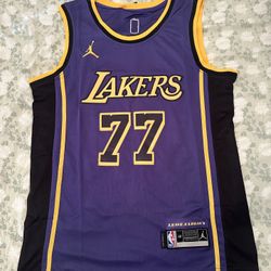 Luka Doncic Purple LA Lakers Basketball Jersey