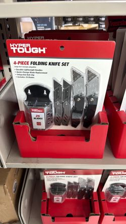 Hyper Tough 4-Piece Folding Knife Set