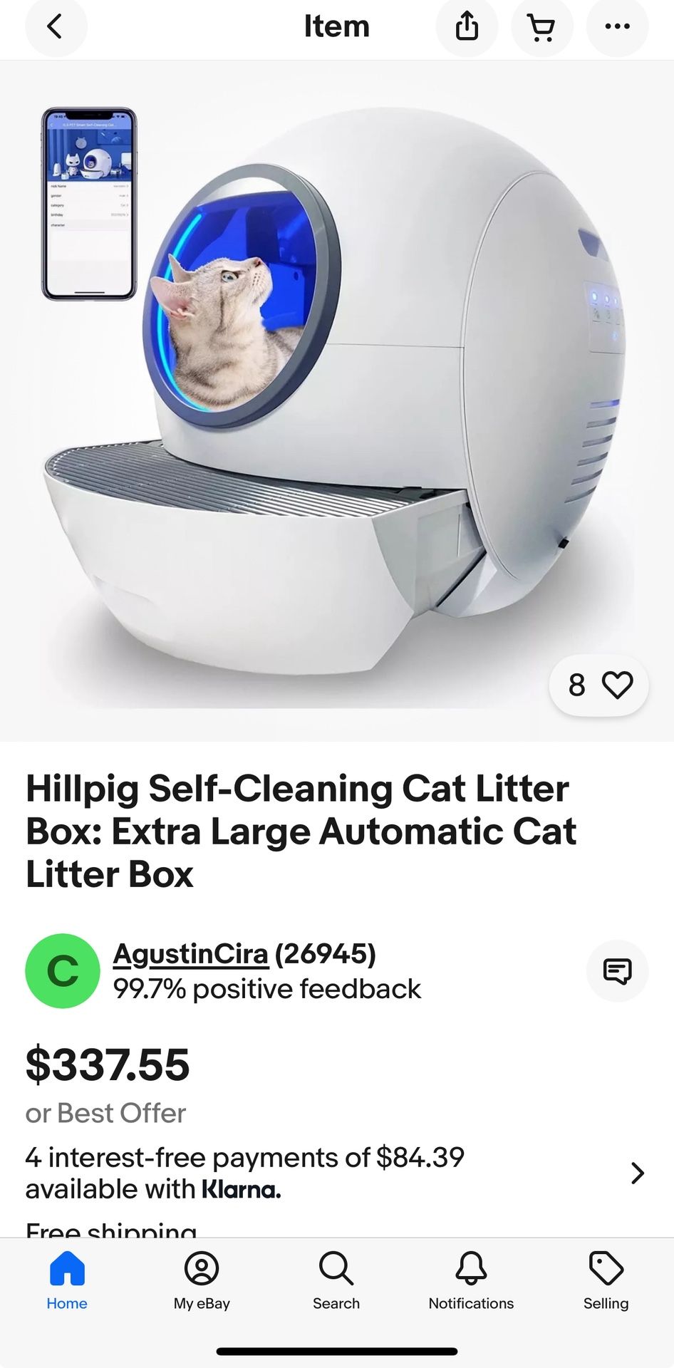 Hillpig Self-Cleaning Cat Litter Box: Extra Large Automatic Cat Litter Box