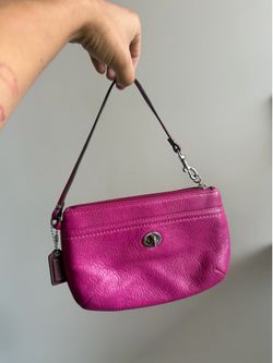 Coach Fuchsia Wristlet