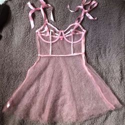 Dolls Kill lingerie dress pink small 