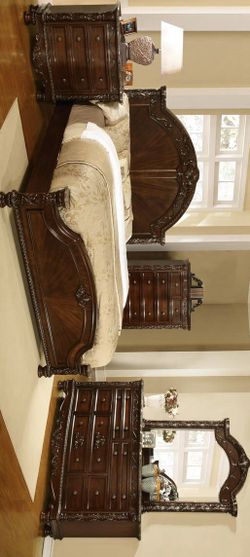 Daphe Brown Panel Queen and King Bedroom Set
