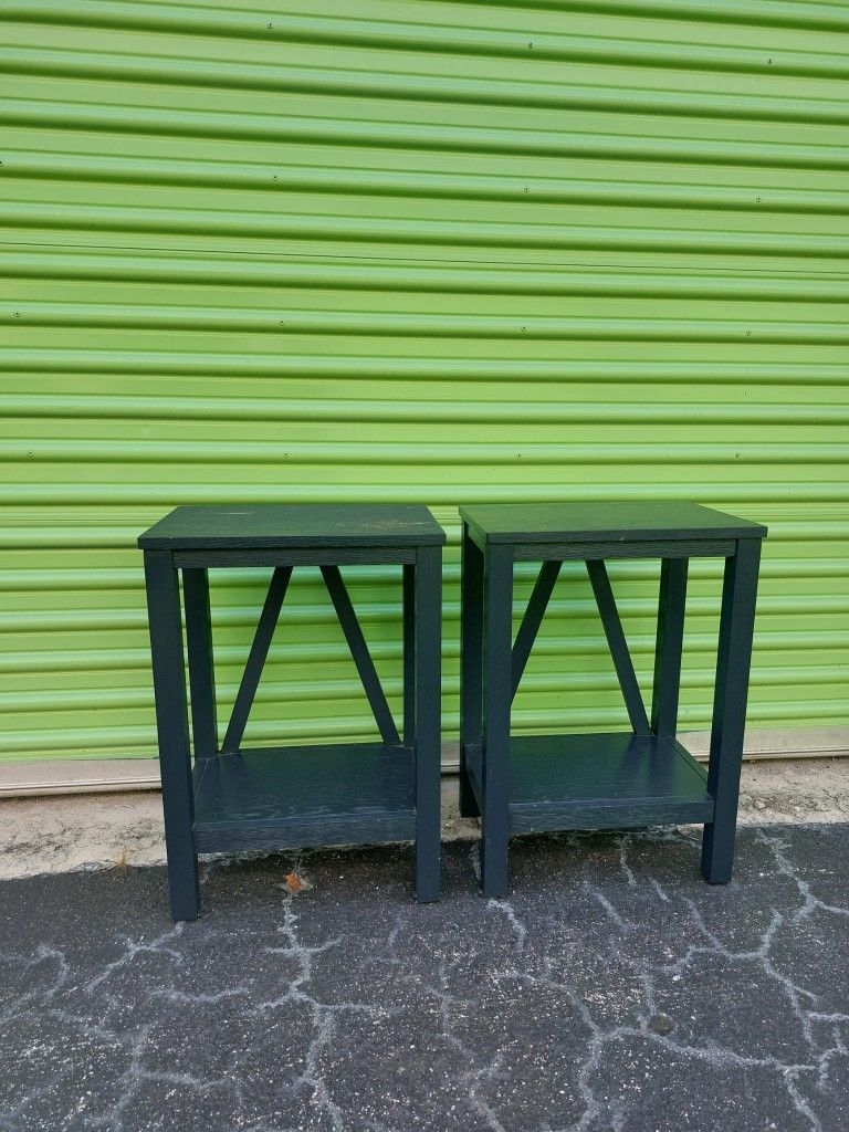 Blue Side Tables 