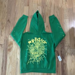 Sp5der Star OG Web V2 Hoodie 'Slime Green'