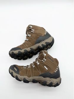 Oboz BDry Waterproof Hiking Boots Women's US 7.5 Wide Brown