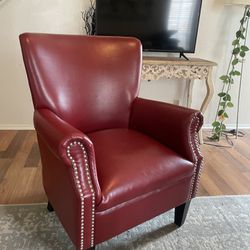 Leather Red Armchair