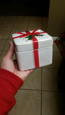 Christmas glass box