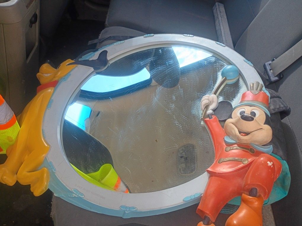 Mickey And Pluto Mirror