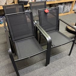 Set Of 4 Chairs New Outdoor 