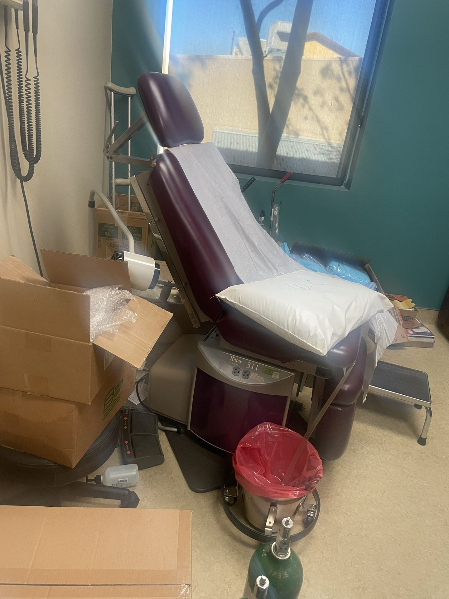 Used Ritter 311 Exam Chair & Ritter 355 Exam Light