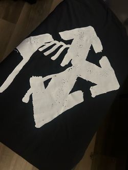 OFF-WHITE Black Designer Graphic T-Shirt