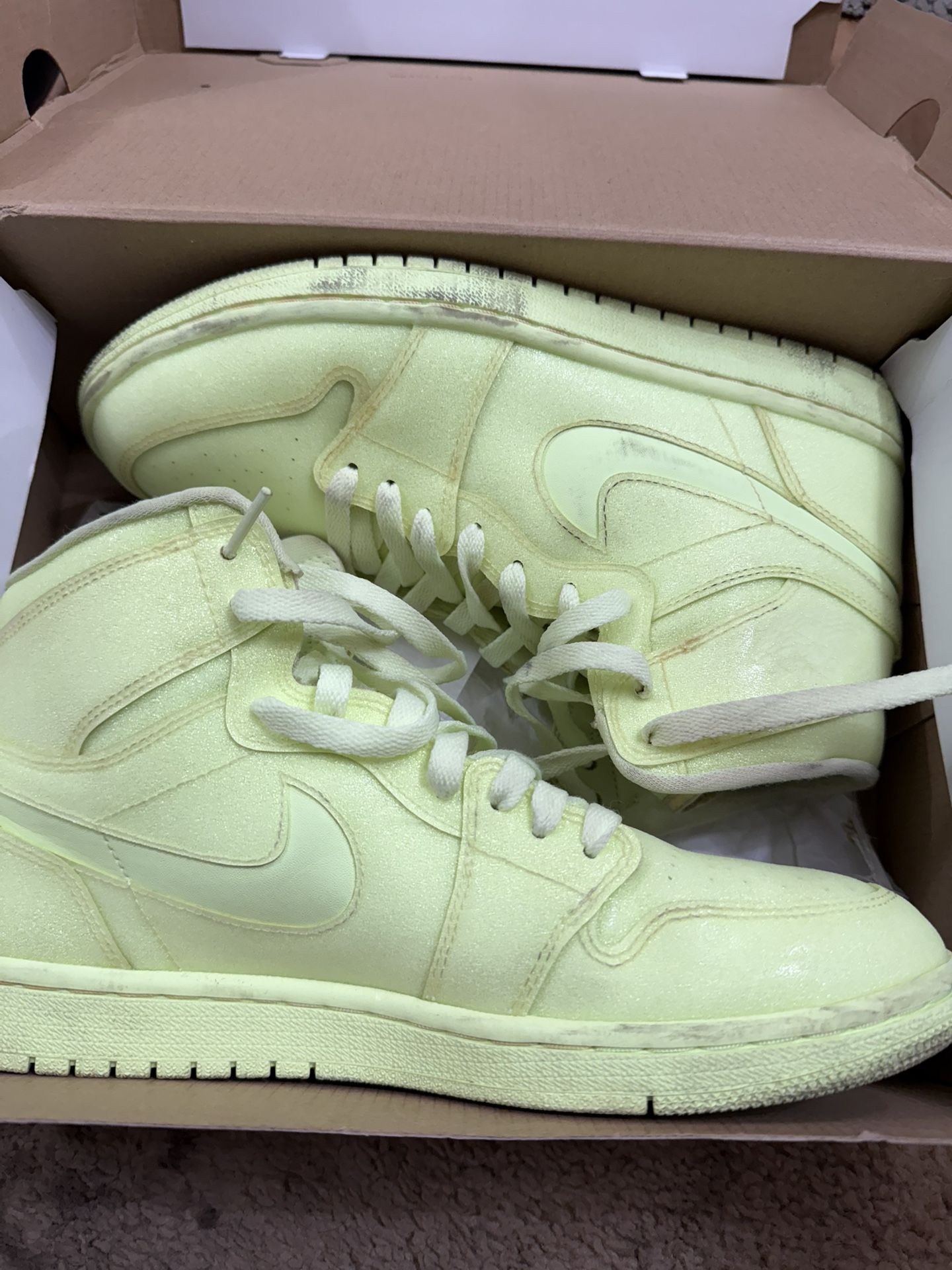 Women’s Air Jordan 1 Ret Neon Green