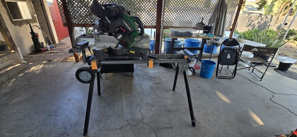 Miter saw with stand