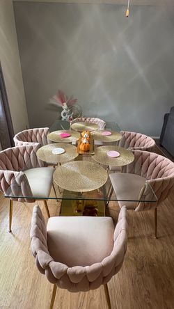 Pink chairs