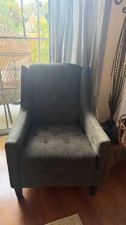 Dark Gray Accent Chair