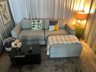 Three Seater Couch WITH Ottoman