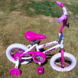 Like New 12" Girls Bike Huffy Seastar with Training Wheels