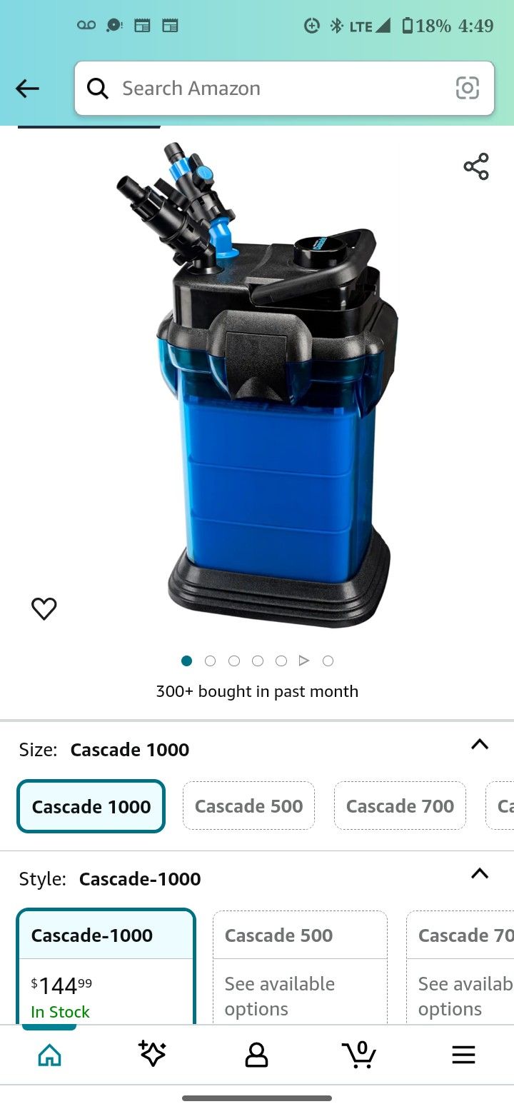 EXTERNAL CANISTER FILTERS $40 