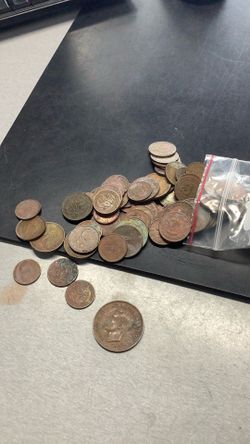 Bag of old coins