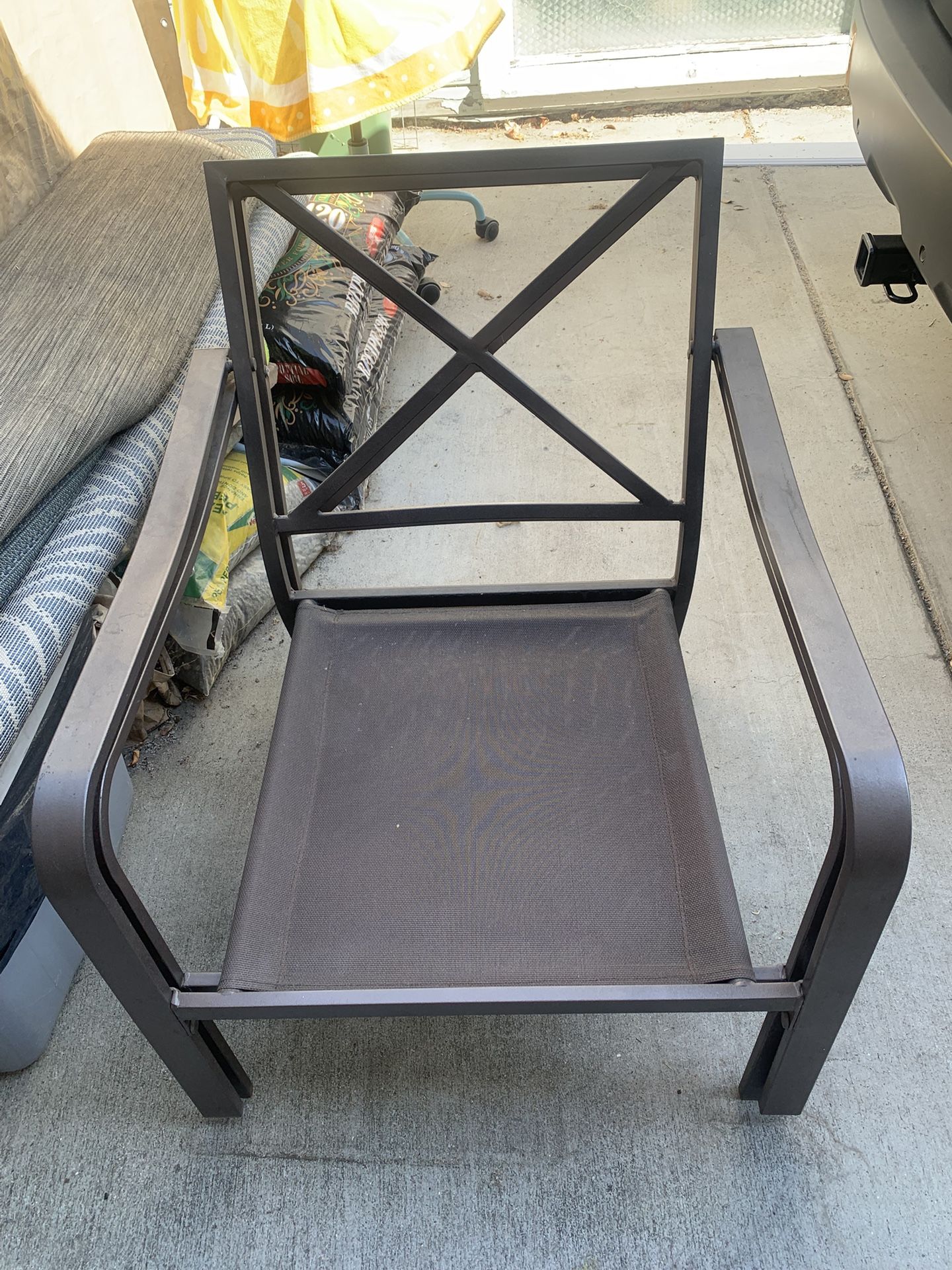 Two Metal Chairs-large and comfy