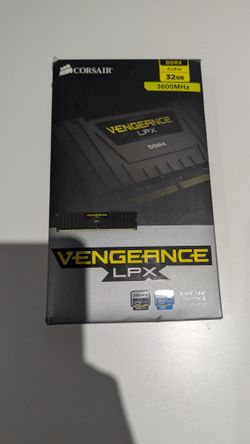 32GB DDR4 3600mHz Corsair RAM - 4X8GB