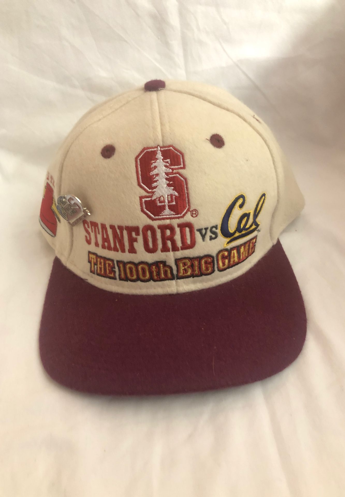 Stanford VS Cal 100th Big Game Wool SnapBack with pin