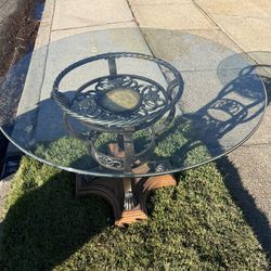 Glass Dinner Table 