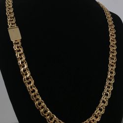 Chino link chain gold filled