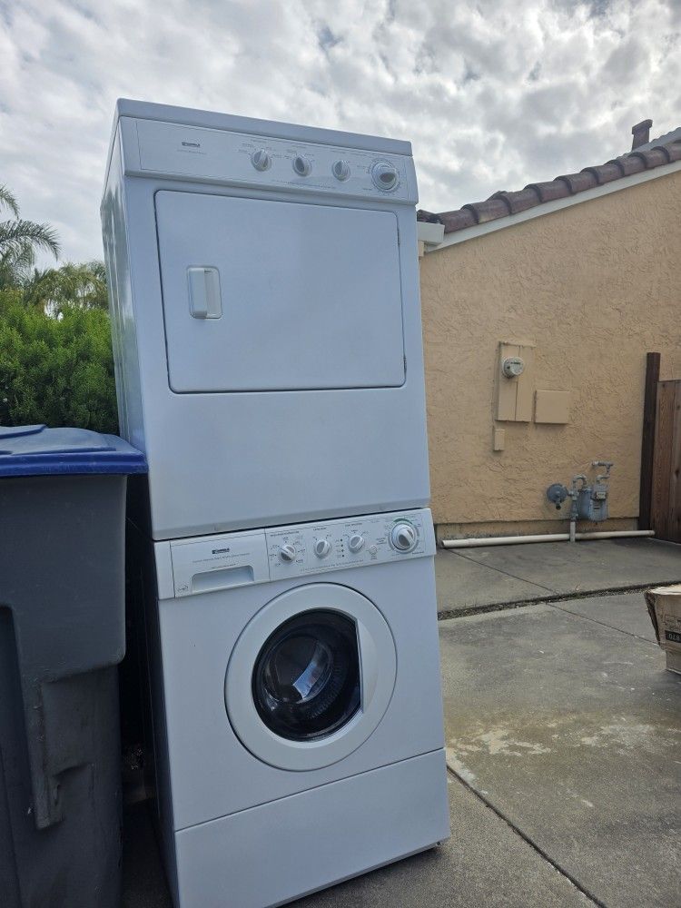 $110  - GOOD USED STACK WASHER AND DRYER