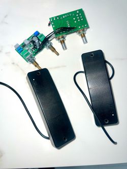 kiesel radioused 5 string bass humbucker pickup set with it’s stacked preamp