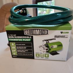 Drummond 1/10 HP Non-submersible Transfer Pump