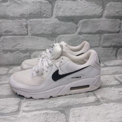 Nike Shoes Womens 7.5 Air Max 90 Sneakers White Black Running Low Top