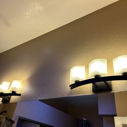 Lights Fixture for Bathroom(2x sets) 6 - lights bulbs.