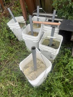 Car Port  Cement Bases 