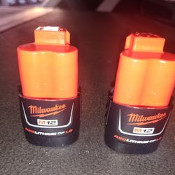 Baterías Milwaukee M12 