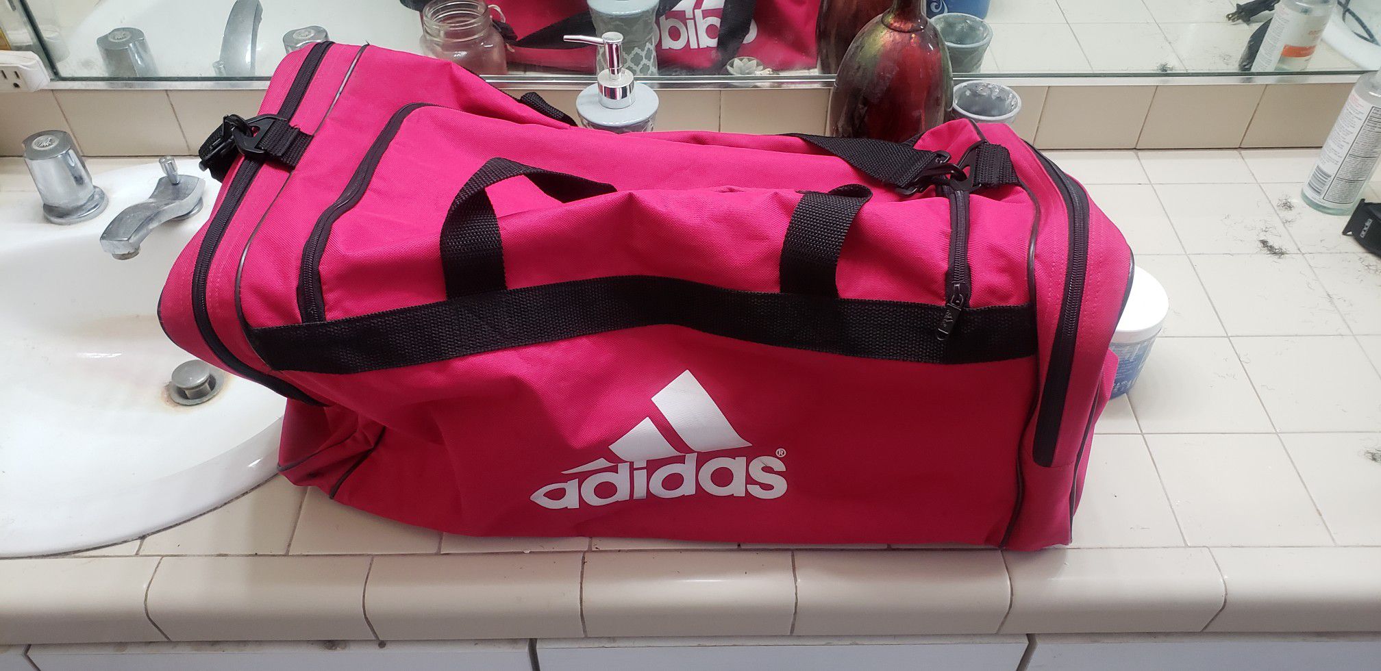 Adidas duffle sports bag with major league soccer patch