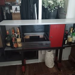Mid century record cabinet - bar