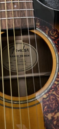 Electroacoustic Fender Guitar