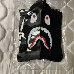 Bape split camo hoodie 