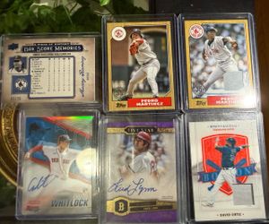 ⚾ Boston Red Sox 6-Card Lot – 2 Autos, Relics & Numbered Cards – $99 OBO