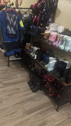 Snow /winter jackets, pants-bib gloves boots kids size-adult sizes only brand new start $20 and up!